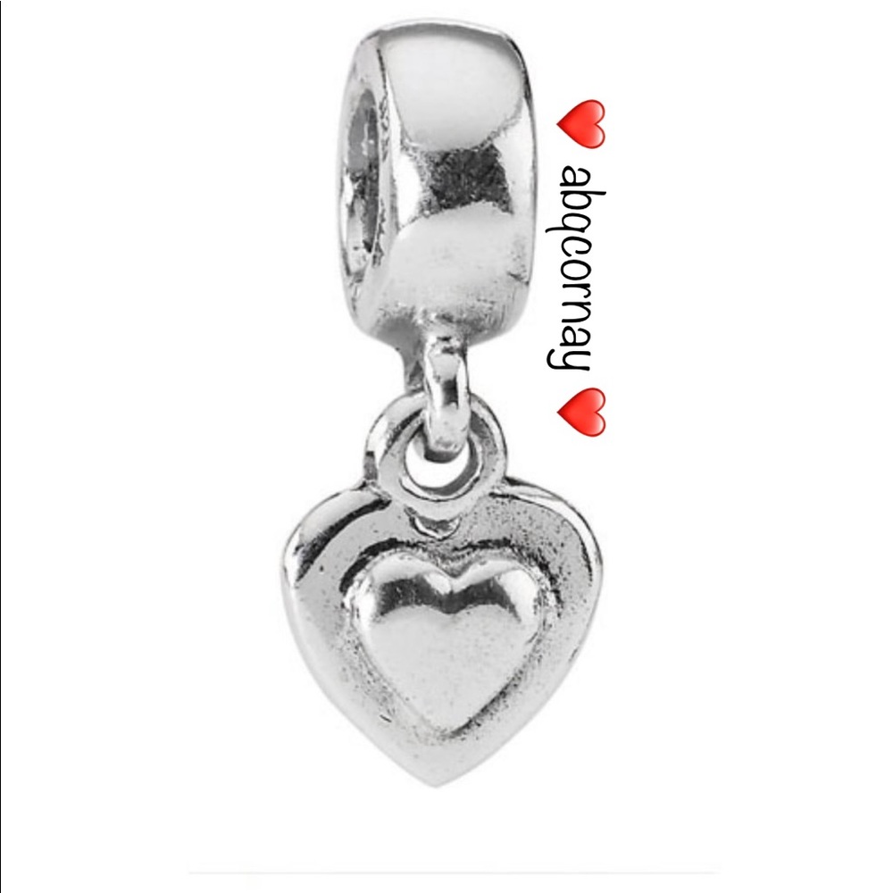 🚨 SALE 🚨 EUC Pandora 790373 Sterling Silver Heart Dangle Bead/Charm